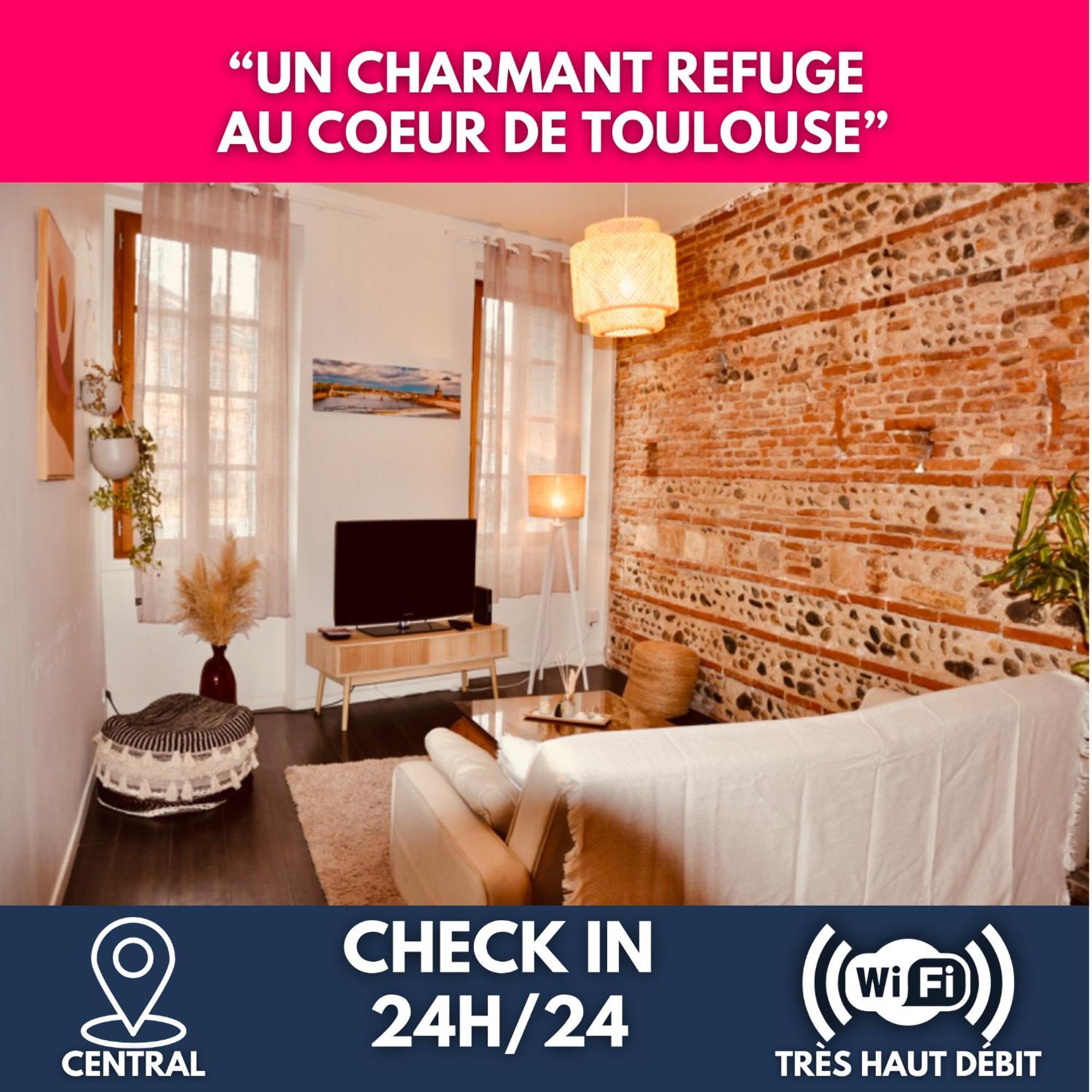 Le Charme D'Arnaud Hypercentre Wifi Accueil Gratuit H24 Appartement Toulouse Buitenkant foto